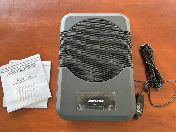 Caixa subwoofer ativa alpine