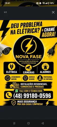 Elétrica camera e alarme 