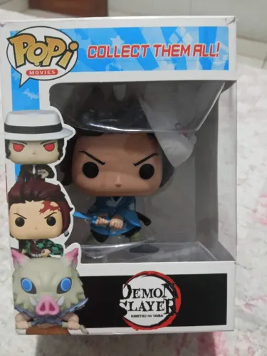Boneco POP DEMONS SLAYER TANJIRO KIMONO AZUL