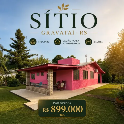  Chácara sítio Morungava - Gravataí/RS  Área total de 10.500m²