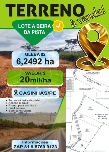Terreno Casinhas/PE