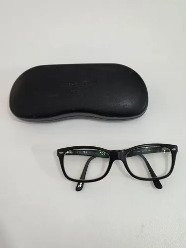armação de óculos rayban rb5228 preto fosco