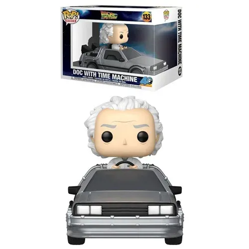 Funko Pop Rides Back to the Future 40th Anniversary Doc with Time Machine Deluxe #133