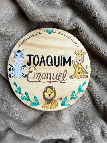 Presente de maternidade quadro bebê