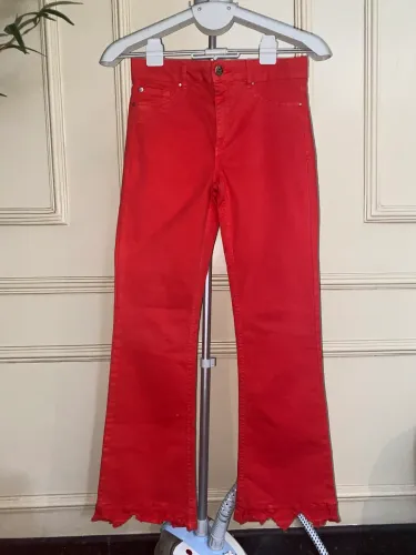 calça civil denim industry vermelha 40