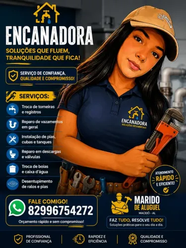 Encanador de confiança em Maceió