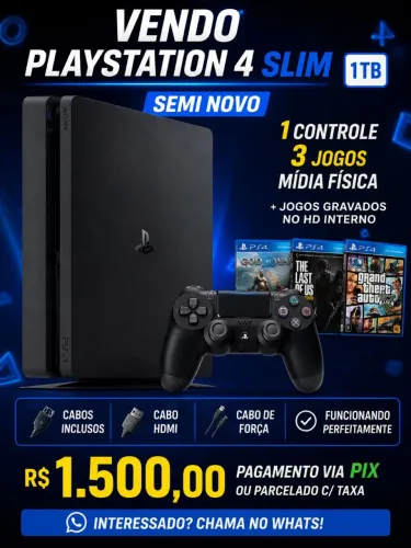 Vendo Playstation 4 slim 1 TB