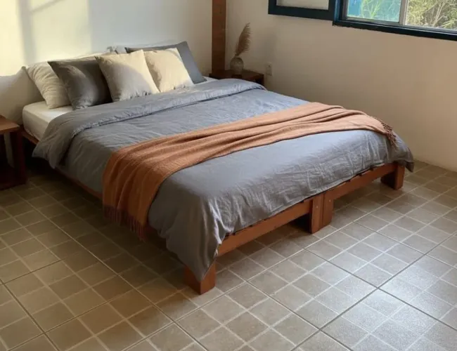 Estrutura cama King + colchão