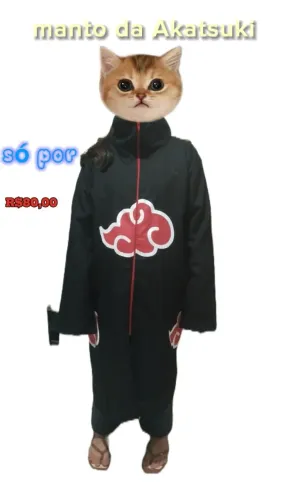 Manto Naruto Akatsuke Cosplay