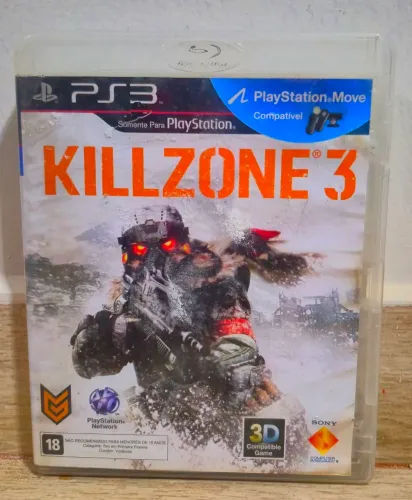 Killzone 3 usado em mídia física para o PlayStation 3