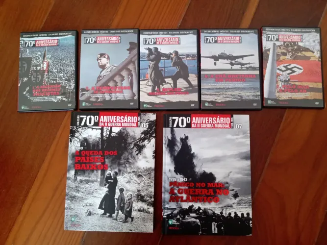 Livros e DVDs da coleção 70 Anos da II Guerra Mundial