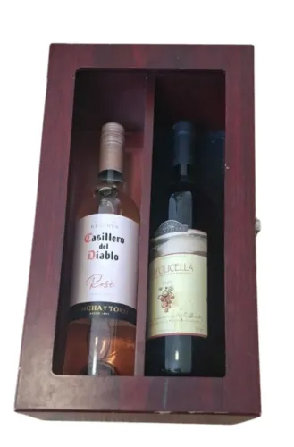 Caixa Case Para Vinho Vintage 2 Garrafas