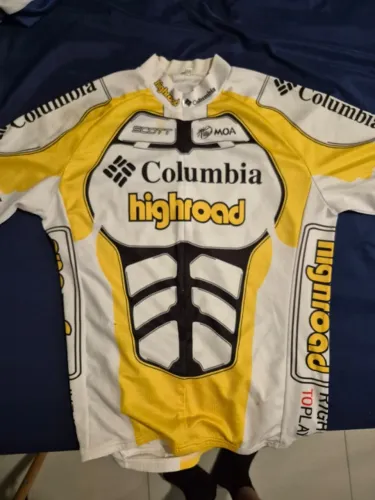 3 Camisas Ciclismo Tamanho M (Barbedo, Omega Pharma, Columbia)