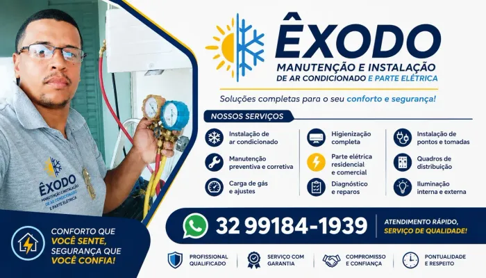 Manutenção de ar condicionado e Instalação serviço elétrico.