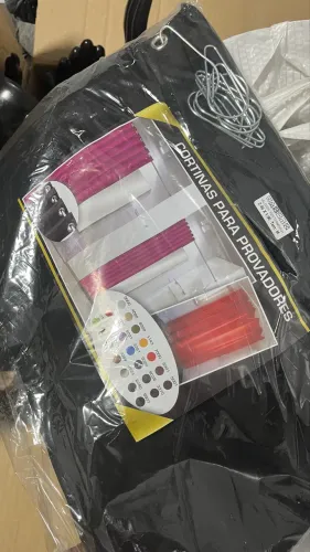 Cortina para provador de loja - nova