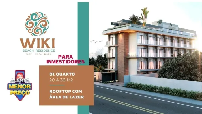 Imóvel para venda tem 20 metros quadrados com 1 quarto em Porto de Galinhas - Ipojuca - PE