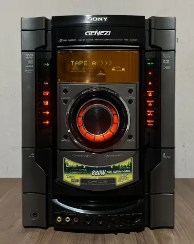 Aparelho do Mini System Sony Fst-Zx80d 9700Watts Defeito Leia Descrição