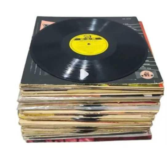 2 real cada discos de vinil aleatório para enfeite ou artesanato com capas