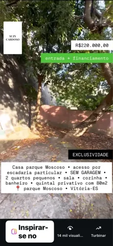 SUZY CARDOSO casa 2 quartos 3 quartos parque Moscoso Vitória centro es 