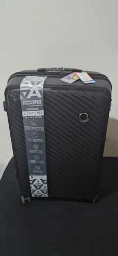 Mala de Viagem American Tourister Zanzibar Grande Preta - Nova