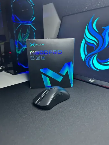 MOUSE M900 PRO DELUX - NOVO (PRETO)