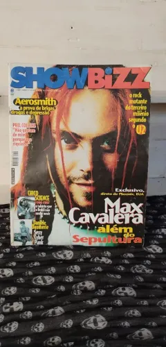 Revista Showbizz (Março de 1997) - Capa Max Cavalera