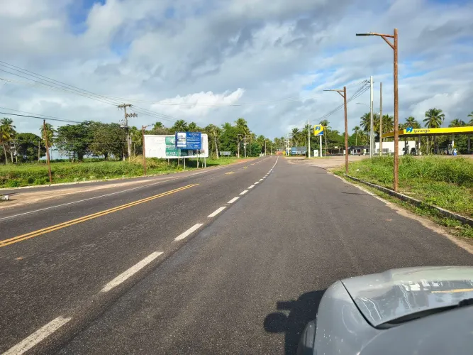 Sitio na entrada do pontal de Coruripe em frente ao trevo