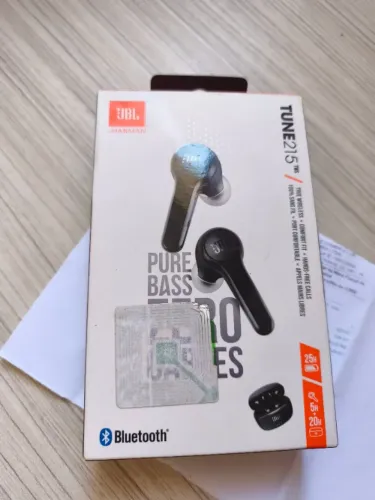 Fone de Ouvido JBL Tune Flex In-Ear. Cancela o Ruído. Bluetooth. preto (Novo cx. aberta)