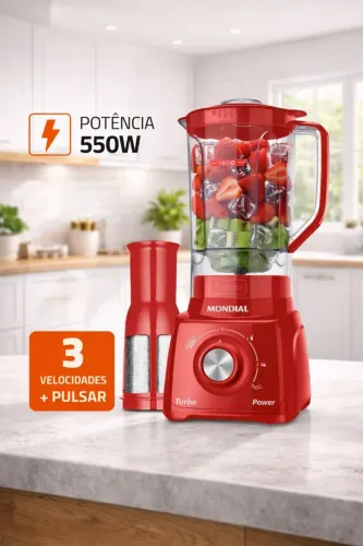 Liquidificador 3 velocidades Mondial (Pronta Entrega)