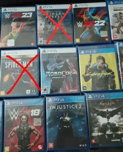COLEÇÃO DE JOGOS PS4 E PS5 - VENDO SEPARADOS OU LOTE COMPLETO