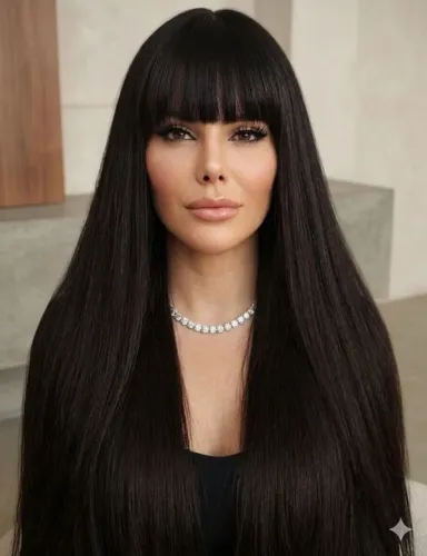 Cabelo Humano - Liso/ Preto/ do Sul - 60cm