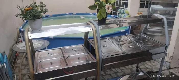 Self service INOX 6/4 cubas quentes"LEIA TUDO"