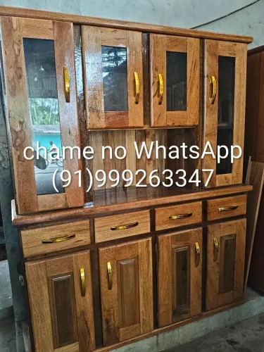 Armário de cozinha 4 portas novo todo em madeira