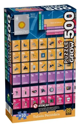 Jogo QUEBRA-CABEÇA - Tabela Periódica - 500 Peças. (NOVO)