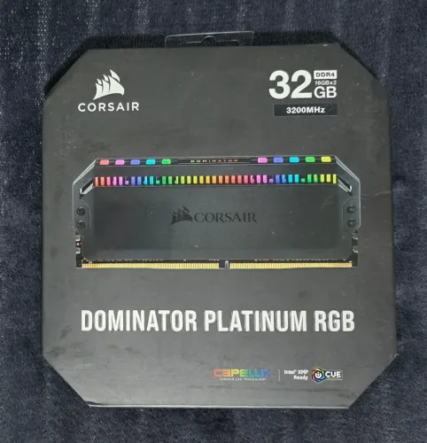 Memória RAM Corsair Dominator Platinum RGB 32GB (2x16GB) DDR4 3200MHz (Novo / Lacrado)