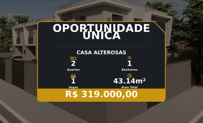 Oportunidade única no Alterosas - Casa nova em localização privilegiada!