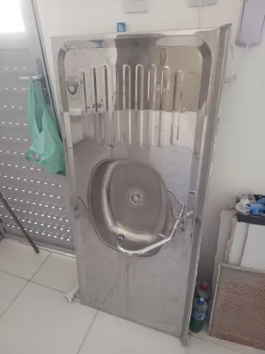 Torneira com pia inox