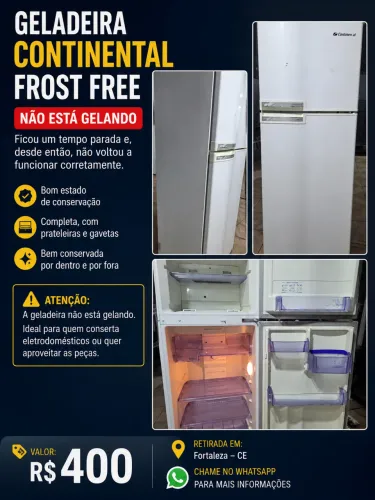 Geladeira Continental Frost Free