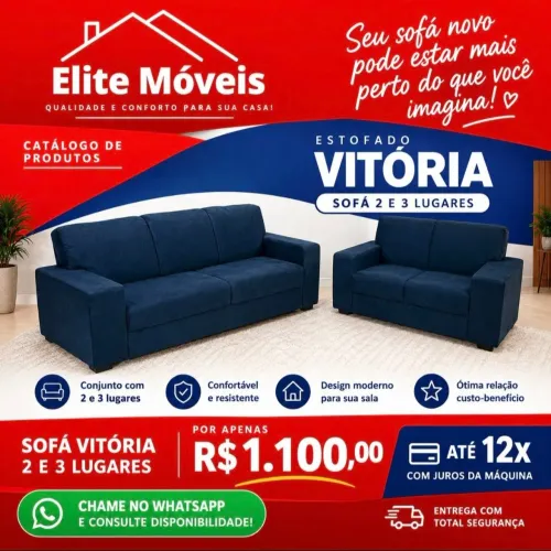 1,100,00 SOFÁ 3 e 2 lugares novo com garantia de fabrica.