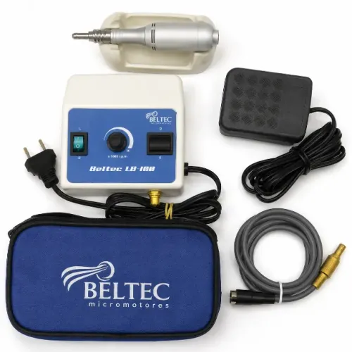 Micromotor Beltec LB-100 30.000 RPM Pedal Bolsa Podologia