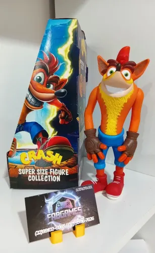 Boneco CRASH clássico da PLAYSTATION novo na caixa. Aqui na LOJA FABGAMES