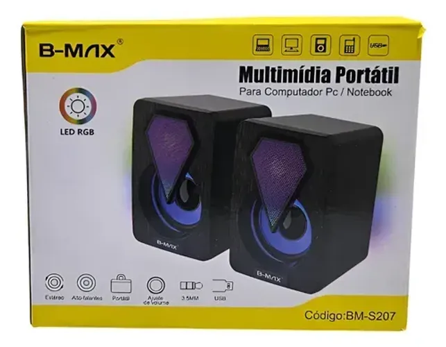 B-MAX MULTIMÍDIA PORTÁTIL BM-207 FRETE GRÁTIS EM MACEIÓ