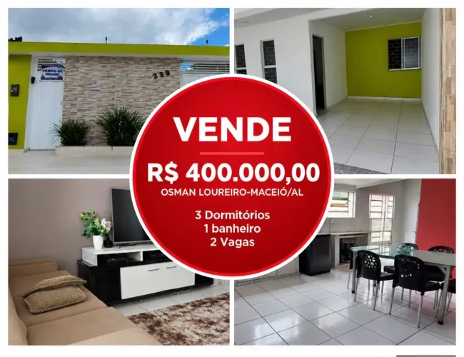 VENDO CASA NO OSMAN LOUREIRO !!