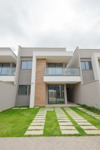 Casas Duplex em Condomínio no Eusébio de 132m² | 04 Suítes no VILLA SOLIS à 100m do Colégi