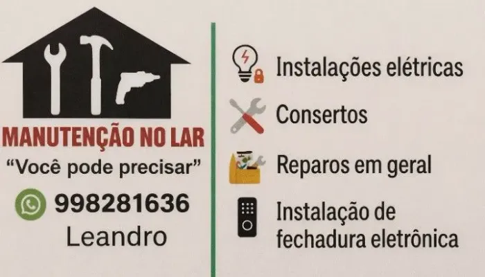 Montador de móveis, eletricista e instalação de fechaduras