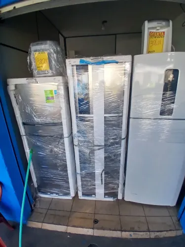 Geladeira brastemp 220V 430litros inox inventei econômica com parcelamento e boleto