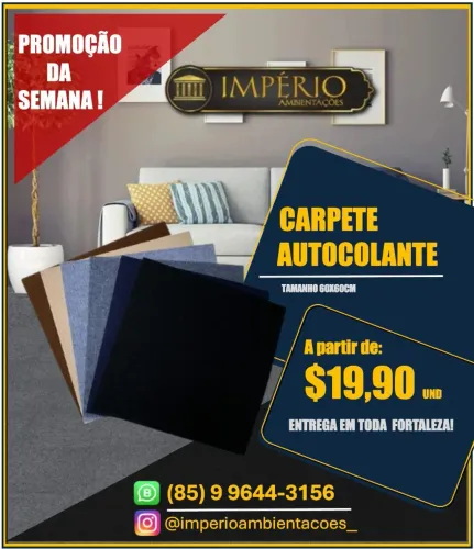 Carpete em placas autocolante !