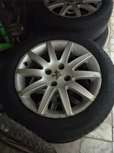 Jogo de roda aro 16 peugeot 308/408 + pneus