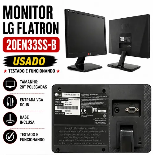 Monitor LG flatron  20 polegadas 