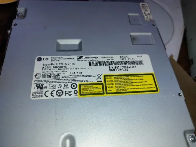 Leitor Gravador de CD DVD IDE regravável para PC